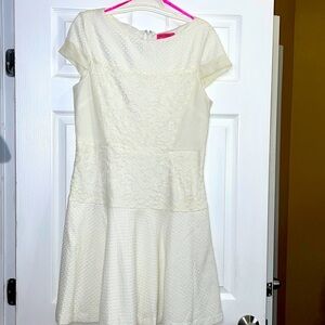Betsey Johnson lace cow neck dress